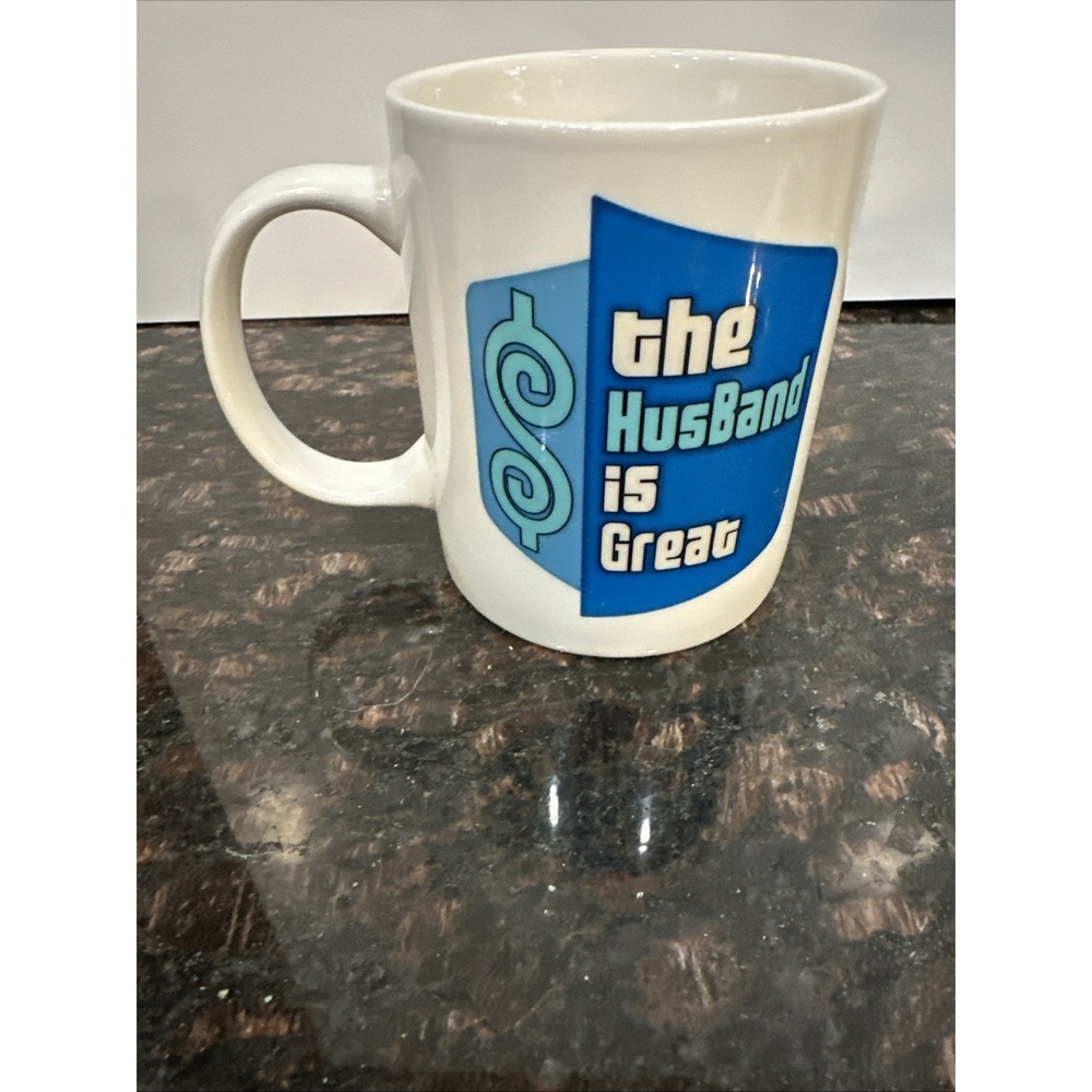 The Husband Is Great Mug, Classic TV Show Coffee Cup, Retro Game Show Mug Meme